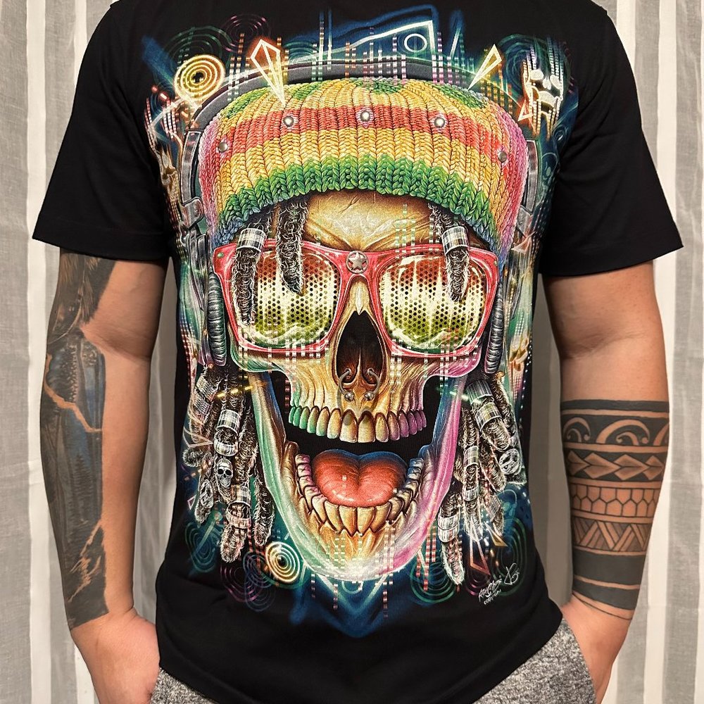 REGGAE SKULL SHIRT